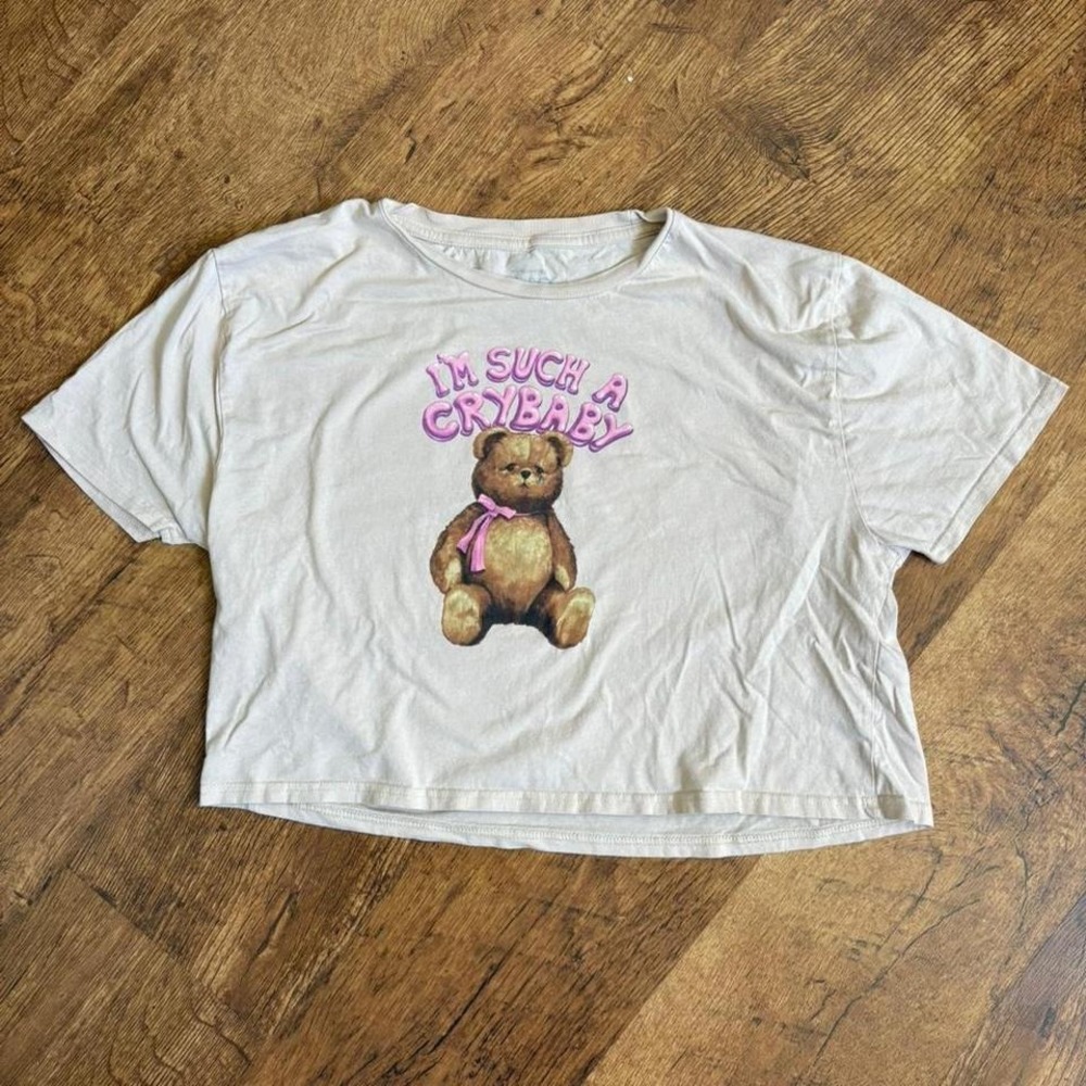 Melanie Martinez The Trilogy Tour i'm such a crybaby teddy bear cropped t-shirt‎